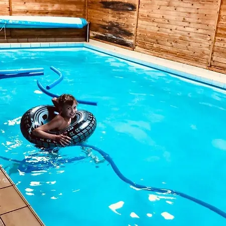 Oude Boshut Met Zwembad Chalet Manhay